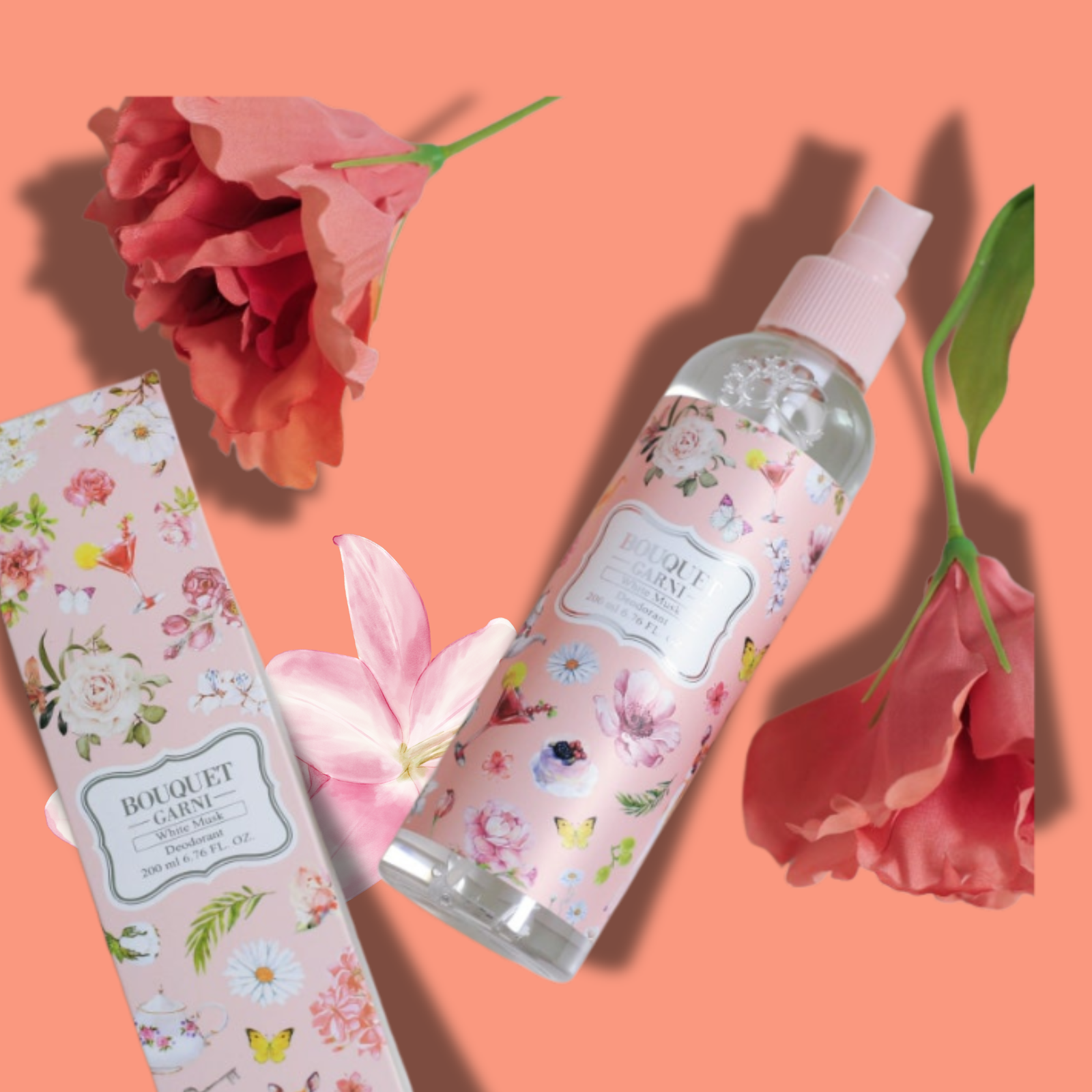 Bouquet Garni Refresh White Musk spray deodorant, 200ml